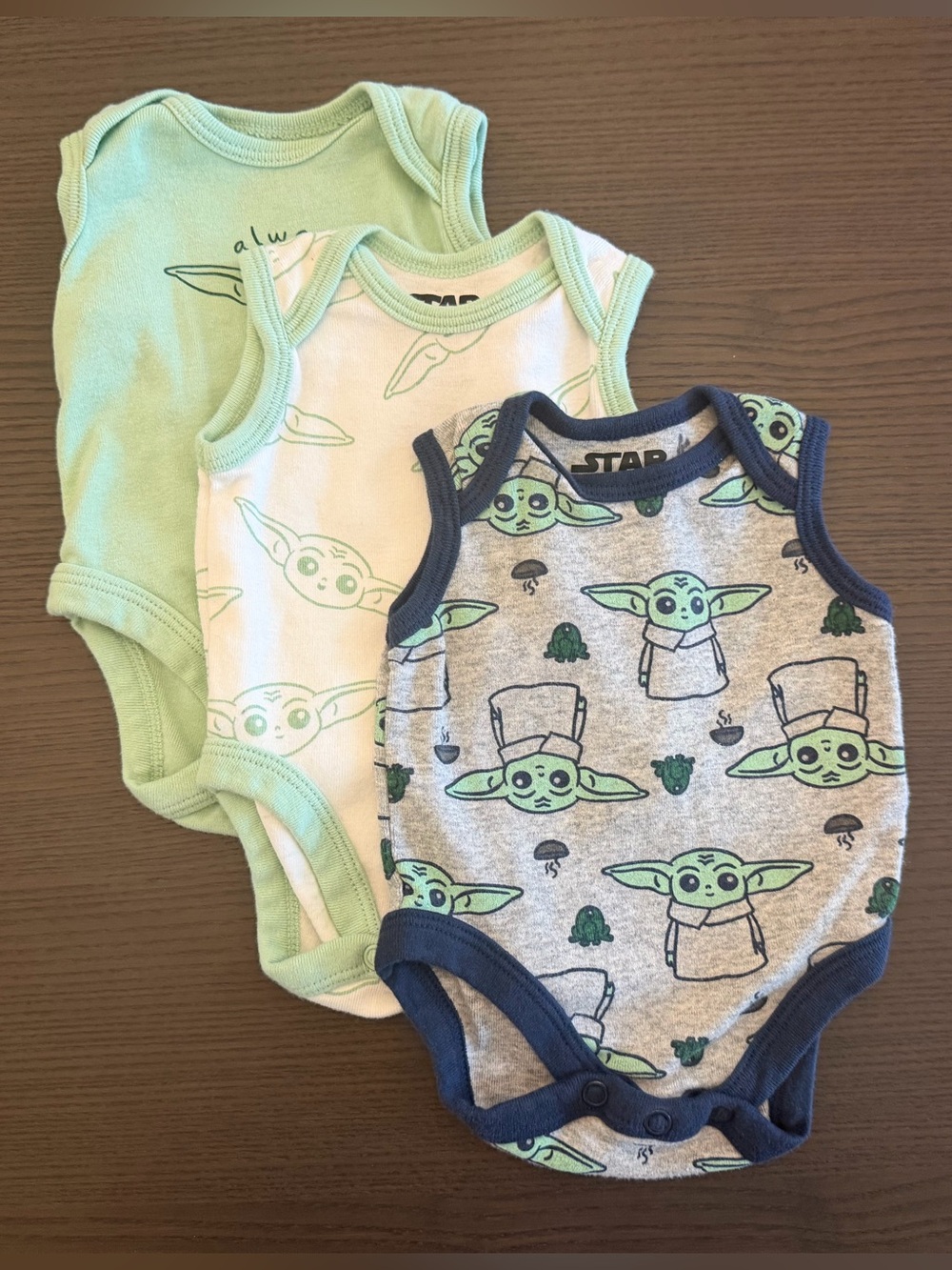 Star Wars Onesie Trio